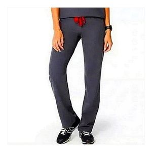 FIGS OG RED STRING charcoal LIVINGSTON pants